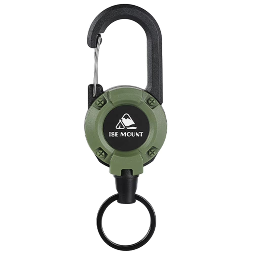 Anti-Lost Retractable Buckle with Steel Wire Rope Anti-Theft Buckle Durable Outdoor Climbing Tools