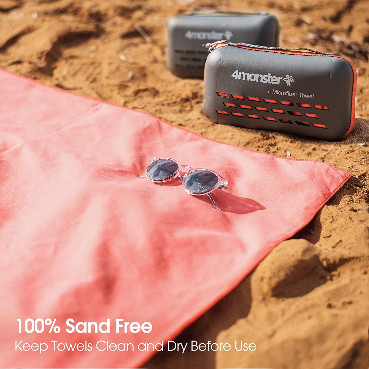 Camping Towels Super Absorbent, Fast Drying Microfiber Travel Towel, Quick Dry Ultra Soft Compact Gym Towel for Swimming Beach Hiking Yoga Travel Sports Backpack (20.00" X 12.00", Purple)