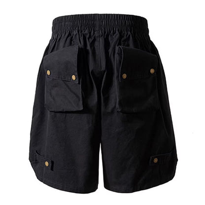 Hip Hop Y2K Streetwear Cargo Shorts Multi Pockets Tactical Fashion Man Shorts Techwear Harajuku 2023 Summer Casual Short Pants