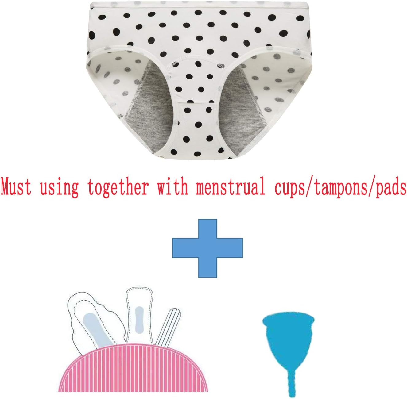 Teens Girls Period Underwear Cotton Leak Proof Panties Womens Briefs