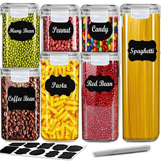 Food Storage Containers, Airtight Food Storage Containers, Ideal for Pantry Organization, Meal Prep, and Leftovers