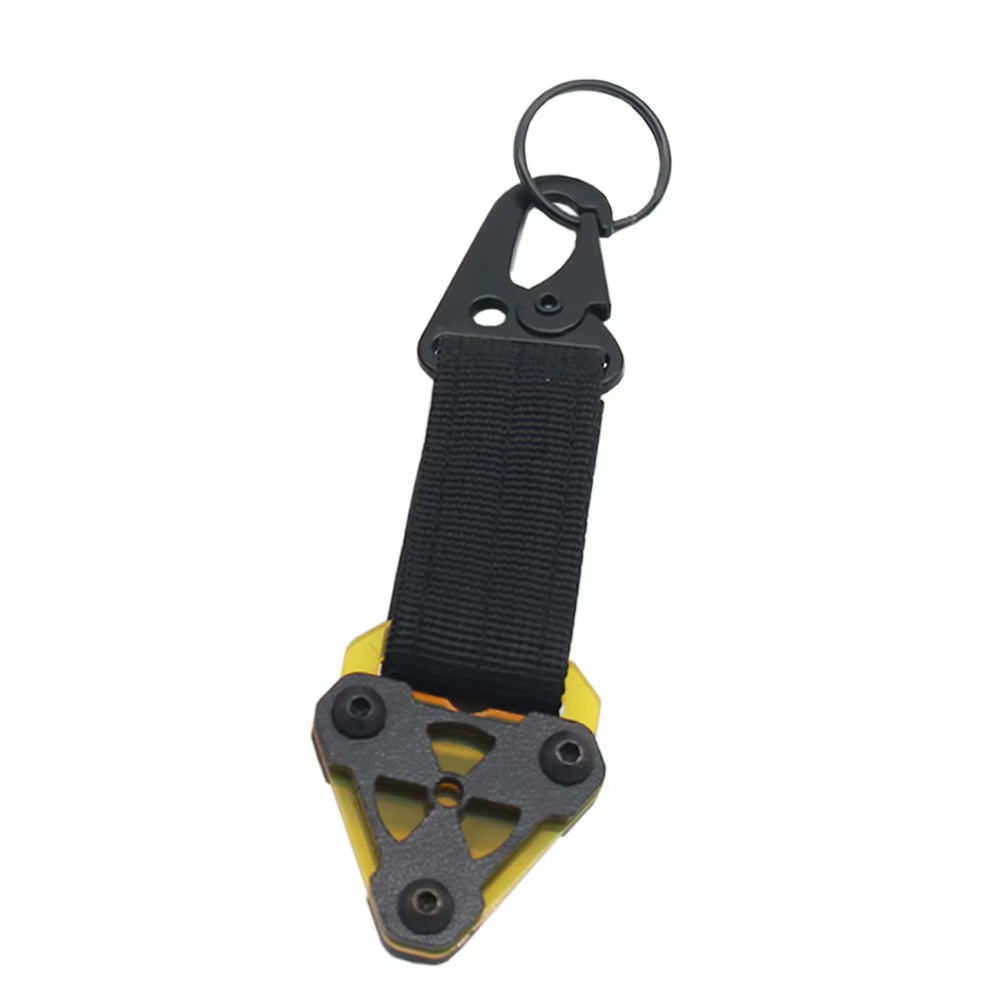 Tactical Outdoor Keychain EDC Backpack Clip Hanging System Belt Buckle Hook Cyberpunk Style Nylon Webbing Key Ring