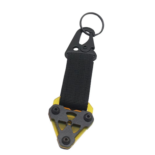 Tactical Outdoor Keychain EDC Backpack Clip Hanging System Belt Buckle Hook Cyberpunk Style Nylon Webbing Key Ring