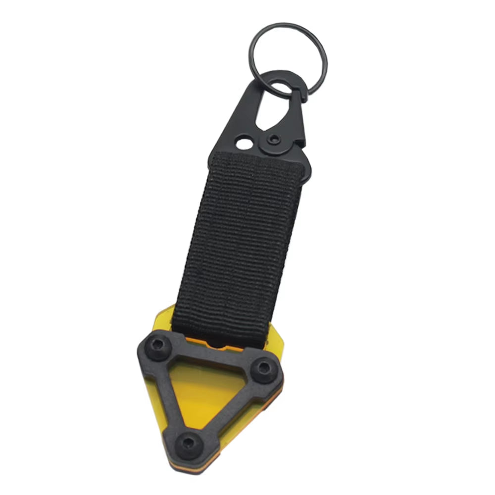 Tactical Outdoor Keychain EDC Backpack Clip Hanging System Belt Buckle Hook Cyberpunk Style Nylon Webbing Key Ring