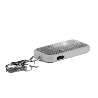 White Personal Safety Emergency Keychain Set Flashlight Blinkers