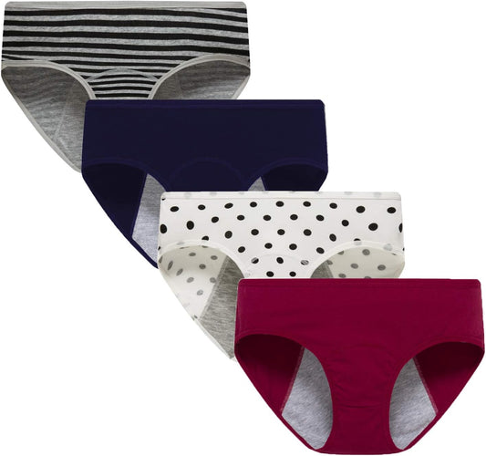 Teens Girls Period Underwear Cotton Leak Proof Panties Womens Briefs