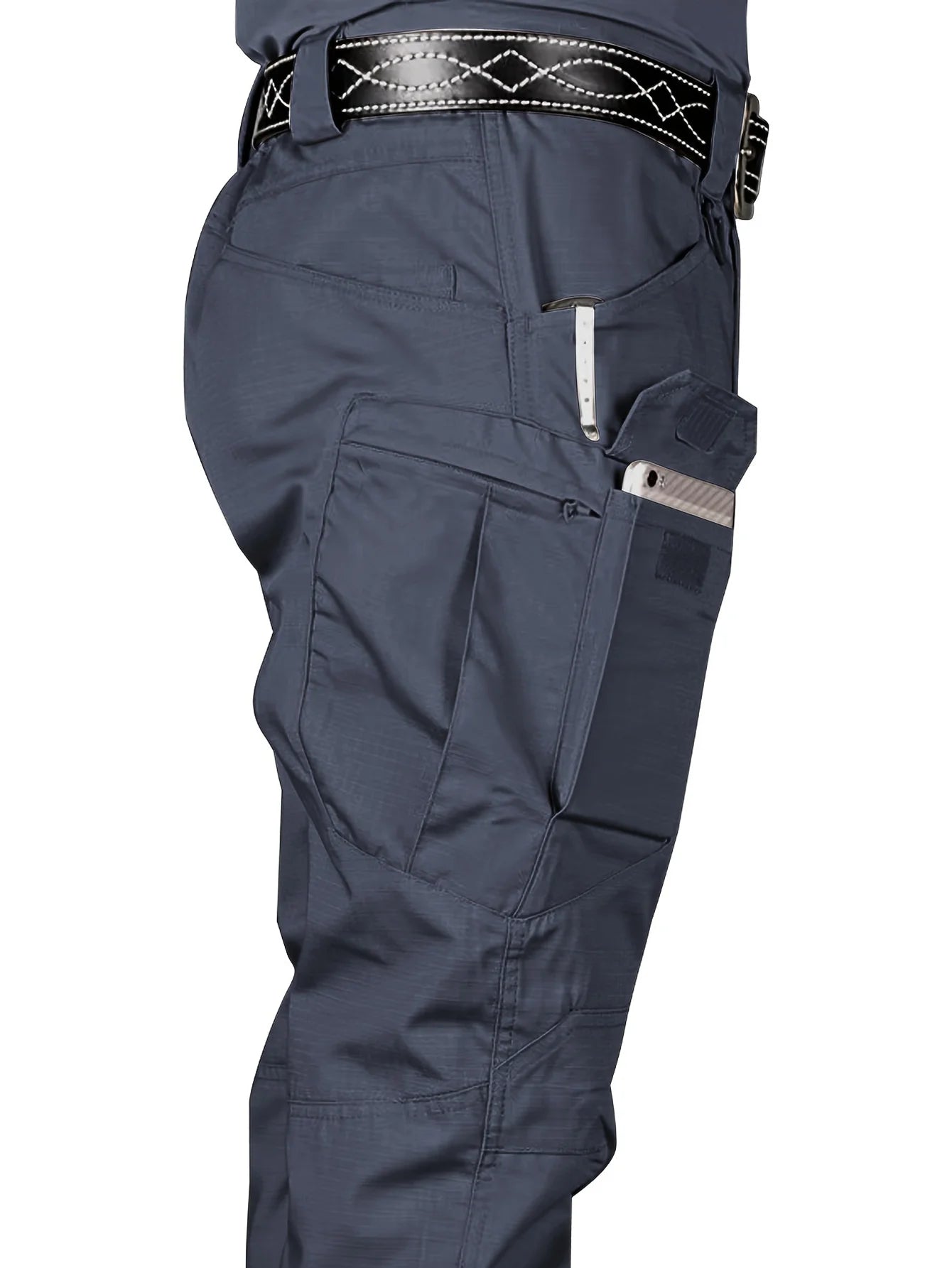 Men'S Outdoor Multi Functional Tactical Pants, Multi Pocket Outdoor Hiking Sweatpants, Water-Repellent, Wear-Resistant