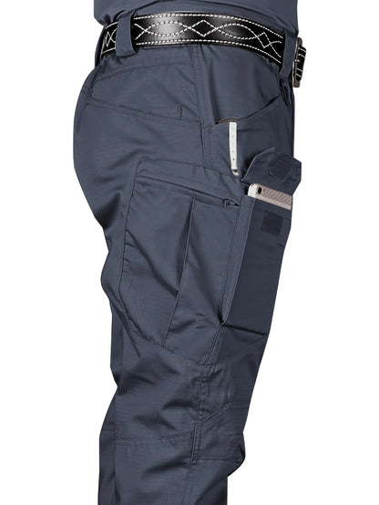 Men'S Outdoor Multi Functional Tactical Pants, Multi Pocket Outdoor Hiking Sweatpants, Water-Repellent, Wear-Resistant