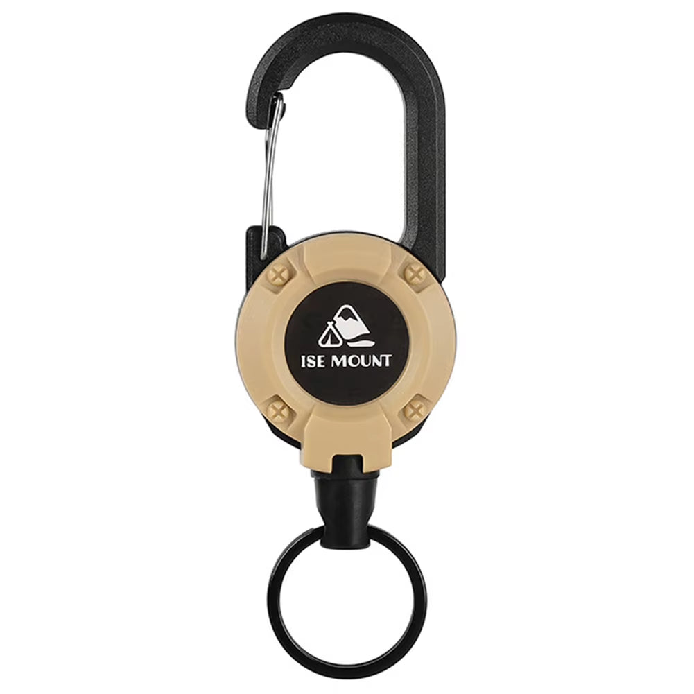 Anti-Lost Retractable Buckle with Steel Wire Rope Anti-Theft Buckle Durable Outdoor Climbing Tools