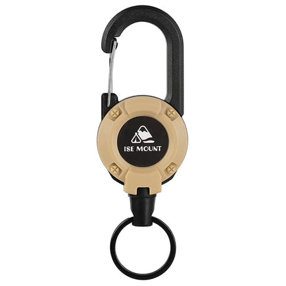 Anti-Lost Retractable Buckle with Steel Wire Rope Anti-Theft Buckle Durable Outdoor Climbing Tools