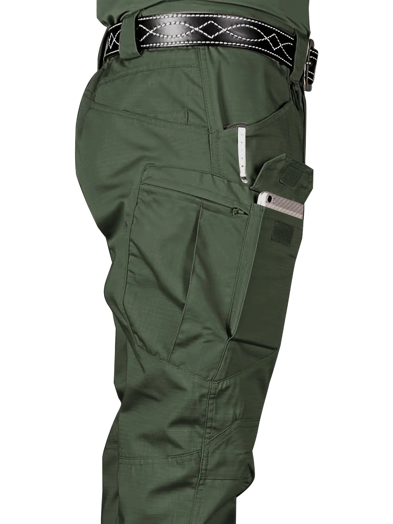 Men'S Outdoor Multi Functional Tactical Pants, Multi Pocket Outdoor Hiking Sweatpants, Water-Repellent, Wear-Resistant