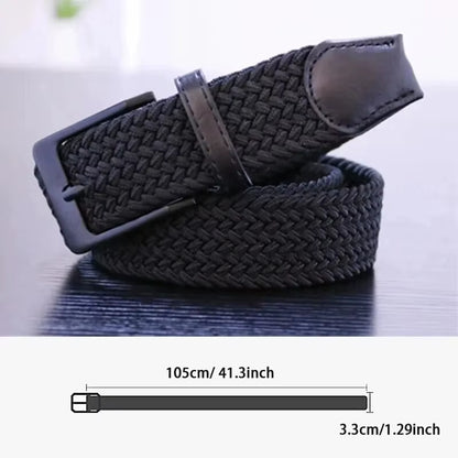 Men'S Belt Fashion Casual Woven Elastic Belt Outdoor Sports Lady Tactical Belt Strap Climbing Belt with Pants Jeans Neutral Belt
